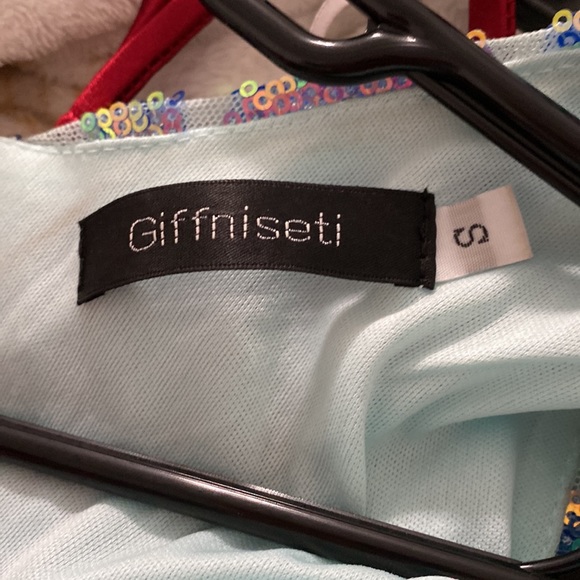 WORN ONCE! Iridescent Prom dress - Picture 5 of 5